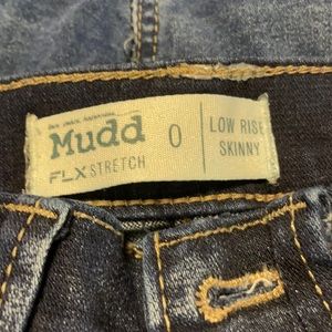 Mudd low rise skinny jeans flex stretch size 0